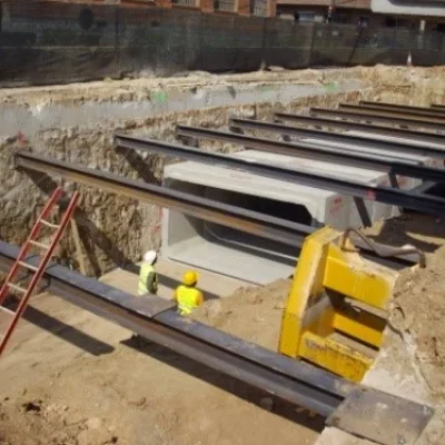 Separated sewerage network of the Montcada road between the Arenes torrent and Barcelona avenue